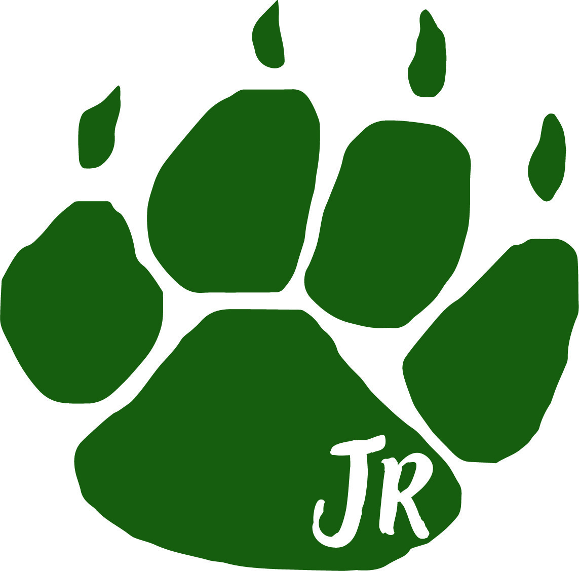 green cougar paw logo