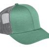 Team 365 Youth Zone Sonic Heather Trucker Cap - Image 5