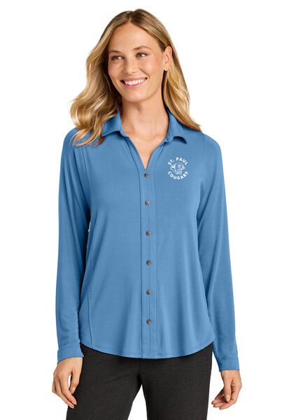 Port Authority® Women’s Luxe Knit Button Tunic